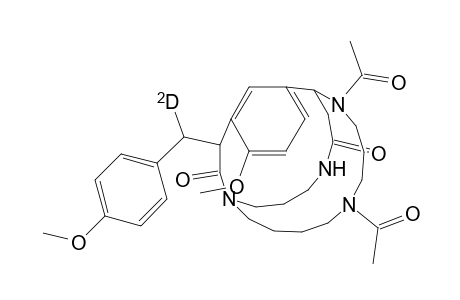 1,6,10,22-Tetraazatricyclo[9.7.6.1(12,16)]pentacosa-12,14,16(25)-triene -18,23-dione, 6,10-diacetyl-15-methoxy-17-[(4-methoxyphenyl)methyl-D]-