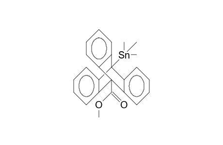 9-Trimethylstannyl-triptycene-10-carboxylic acid, methyl ester