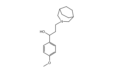 α-(p-Methoxyphenyl)-3-azabicyclo[3.2.2]nonane-3-propanol