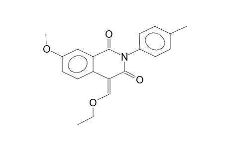 2-(4-methylphenyl)-4-ethoxymethylidene-7-methoxy-1,2,3,4-tetrahydroisoquinolin-1,3-dione