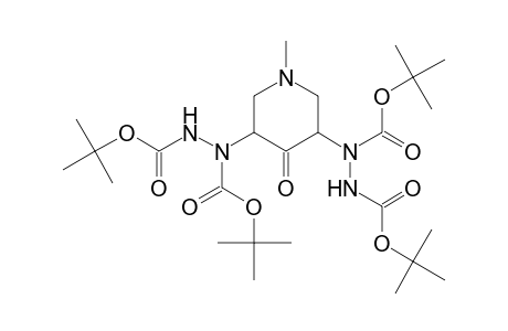 Tetra-tert-butyl 1,1'-(1-Methyl-4-oxopiperidine-3,5-diyl)di(hydrazine-1,2-dicarboxylate)