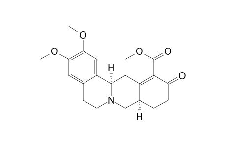 6H-Dibenzo[a,g]quinolizine-12-carboxylic acid, 5,8,8a,9,10,11,13,13a-octahydro-2,3-dimethoxy-11-oxo-, methyl ester, cis-