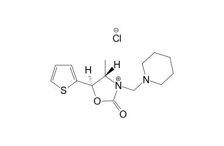 (ANTI)-1-[(4-METHYL-2-OXO-5-THIEN-2-YL-1,3-OXAZOLIDIN-3-YL)-METHYL]-PIPERIDINIUM-CHLORIDE