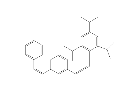 Benzene, 1-(2-phenylethenyl)-3-[2-[2,4,6-tris(1-methylethyl)phenyl]ethenyl]-, (Z,Z)-