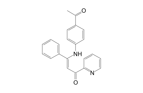 (Z)-3-[(4-Acetylphenyl)amino]-3-phenyl-1-(pyridin-2-yl)prop-2-en-1-one