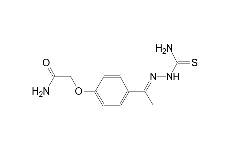 2-{4-[(1E)-N-(aminocarbothioyl)ethanehydrazonoyl]phenoxy}acetamide