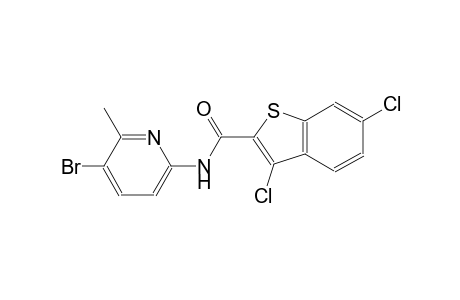 N-(5-bromo-6-methyl-2-pyridinyl)-3,6-dichloro-1-benzothiophene-2-carboxamide