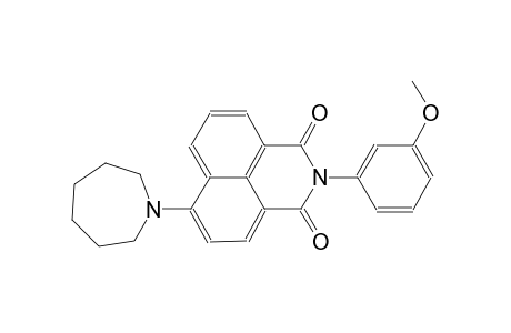 1H-benz[de]isoquinoline-1,3(2H)-dione, 6-(hexahydro-1H-azepin-1-yl)-2-(3-methoxyphenyl)-