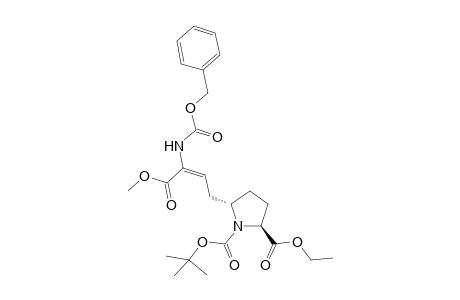 Ethyl (2S)-trans-(Z)-1-(tert-Butoxycarbonyl)-5-[(3'-amino(N-benzyloxycarbonyl)-3'-(methoxycarbonyl)-2'-propenyl]prolinate