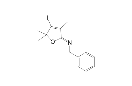 Z-2-Benzylimino-3-methyl-4-iodo-5,5-dimethyl-2,5-dihydrofuran