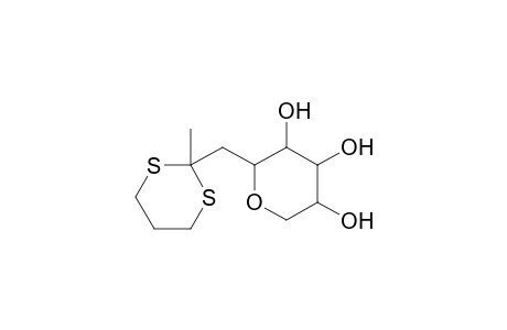 2-(2-Methyl-[1,3]dithian-2-ylmethyl)-tetrahydro-pyran-3,4,5-triol