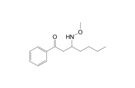 3-(Methoxyamino)-1-phenylheptan-1-one