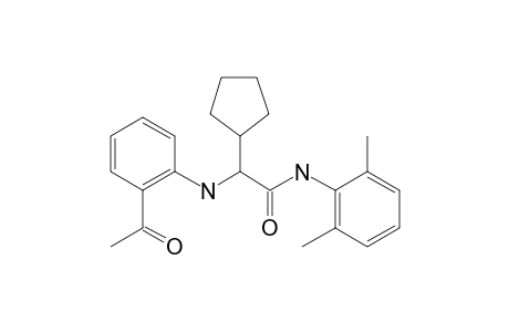 2-((2-Acetylphenyl)amino)-2-cyclopentyl-N-(2,6-dimethylphenyl)acetamide