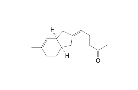 2-Pentanone, 5-(1,3,3a,4,5,7a-hexahydro-6-methyl-2H-inden-2-ylidene)-, cis-