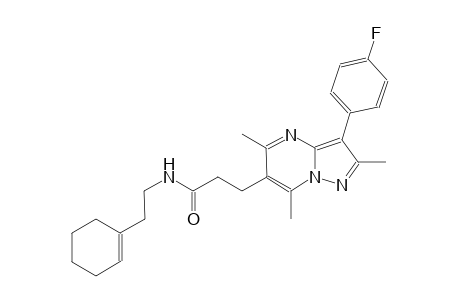 pyrazolo[1,5-a]pyrimidine-6-propanamide, N-[2-(1-cyclohexen-1-yl)ethyl]-3-(4-fluorophenyl)-2,5,7-trimethyl-