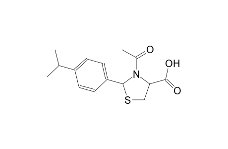 3-acetyl-2-(4-isopropylphenyl)-1,3-thiazolidine-4-carboxylic acid