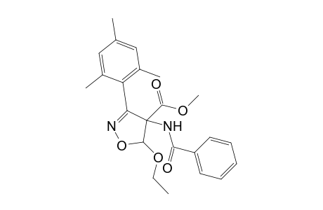 4-Benzamido-5-ethoxy-3-(2,4,6-trimethylphenyl)-5H-isoxazole-4-carboxylic acid methyl ester