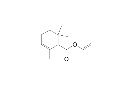 2-Cyclohexene-1-carboxylic acid, 2,6,6-trimethyl-, ethenyl ester