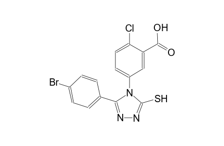 benzoic acid, 5-[3-(4-bromophenyl)-5-mercapto-4H-1,2,4-triazol-4-yl]-2-chloro-