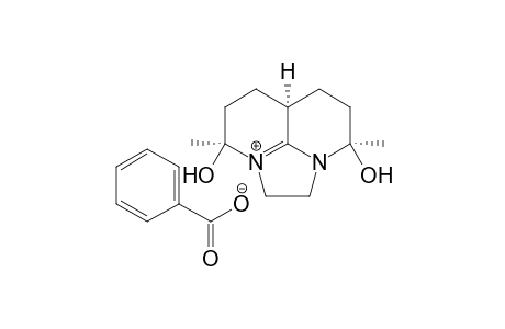 (4R,6aR,9S)-4,9-Dihydroxy-4,9-dimethyl-1,2,5,6,6a,7,8,10a-octahydro-4H,9H-imidazo[1,2,3-ij]naphthyridin-10-ylium benzoate