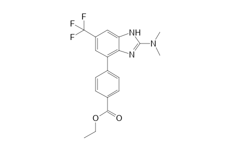 Ethyl 4-[2-(dimethylamino)-6-(trifluoromethyl)-1H-benzimidazol-4-yl]benzoate