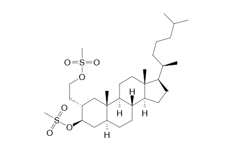 Cholestane-2-ethanol, 3-[(methylsulfonyl)oxy]-, methanesulfonate, (2.alpha.,3.beta.,5.alpha.)-