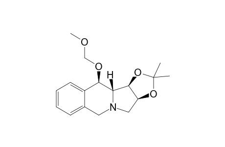 (1R,2S,10R,10aR)-(+)-1,2-(Isopropylidenedioxy)-10-methoxymethoxy-1,2,3,5,10,10a-hexahydrobenzo[f]indolizine
