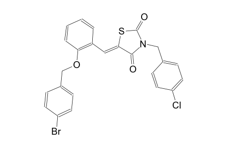2,4-thiazolidinedione, 5-[[2-[(4-bromophenyl)methoxy]phenyl]methylene]-3-[(4-chlorophenyl)methyl]-, (5Z)-
