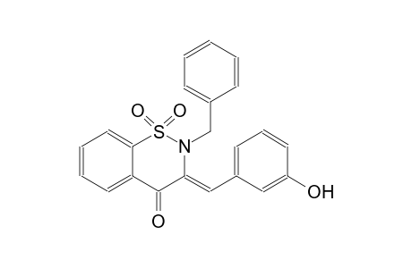 4H-1,2-benzothiazin-4-one, 2,3-dihydro-3-[(3-hydroxyphenyl)methylene]-2-(phenylmethyl)-, 1,1-dioxide, (3Z)-