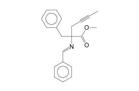 2-Benzyl-2-(Benzylidene-amino)-hex-4-ynoic acid methyl ester