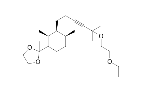 2-[(1S,2R,3R,4R)-3-[5-(1-Ethoxyethoxy)-5-methylhex-3-ynyl]-2,4-dimethylcyclohexyl-2-methyl-[1,3]dioxolane