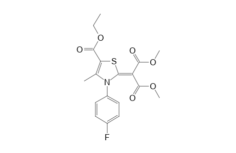 2-[5-Ethoxycarbonyl-3-(4-fluoro-phenyl)-4-methyl-3H-thiazol-2-ylidene]-malonic acid dimethyl ester