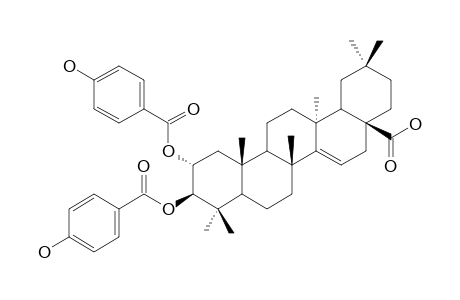 2-ALPHA-HYDROXYALEURITOLIC-ACID-2,3-BIS-PARA-HYDROXYBENZOATE