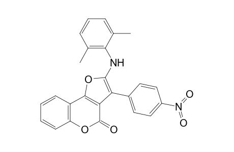 2-(2,6-dimethylanilino)-3-(4-nitrophenyl)-4-furo[3,2-c][1]benzopyranone