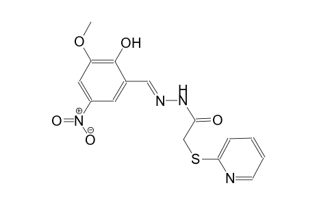 N'-[(E)-(2-hydroxy-3-methoxy-5-nitrophenyl)methylidene]-2-(2-pyridinylsulfanyl)acetohydrazide