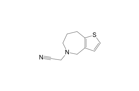 2-(4,6,7,8-tetrahydrothieno[3,2-c]azepin-5-yl)acetonitrile