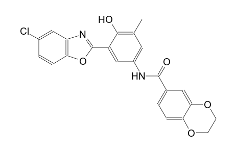 1,4-benzodioxin-6-carboxamide, N-[3-(5-chloro-2-benzoxazolyl)-4-hydroxy-5-methylphenyl]-2,3-dihydro-