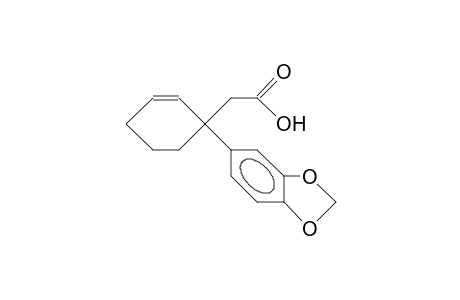 (.beta.-[3,4-(Methylenedioxy)-phenyl]-cyclohex-2-enyl)-acetic acid