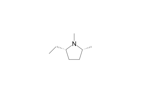 Pyrrolidine, 2-ethyl-1,5-dimethyl-, cis-(.+-.)-