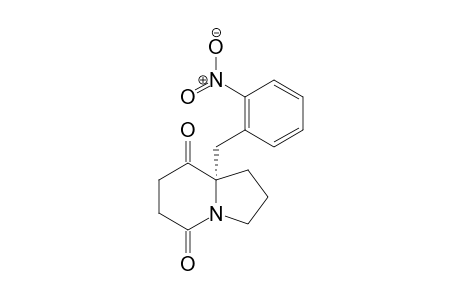 (S)-8a-(2-nitrobenzyl)hexahydroindolizine-5,8-dione