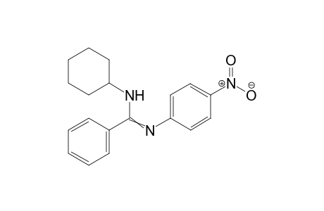 N-Cyclohexyl-N'-(4-nitrophenyl)benzimidamide