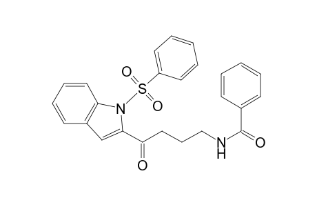 Benzamide, N-[4-oxo-4-[1-(phenylsulfonyl)-1H-indol-2-yl]butyl]-