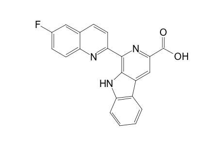 6-(6-Fluoroquinolin-2-yl)pyridino[4,5-b]indole-8-carboxylic acid