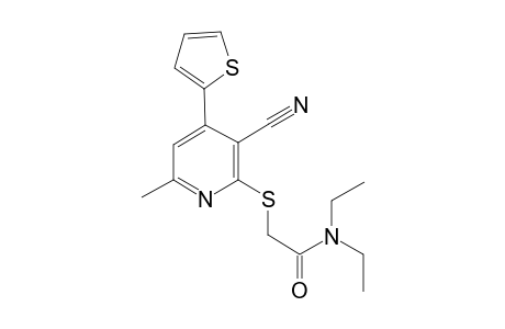 2-([3-Cyano-6-methyl-4-(2-thienyl)-2-pyridinyl]sulfanyl)-N,N-diethylacetamide