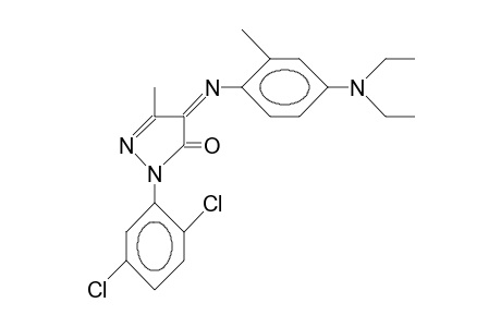 1-(2,5-Dichloro-phenyl)-4-(4-N,N-diethylamino-2-tolylimino)-3-methyl-2-pyrazolin-5-one