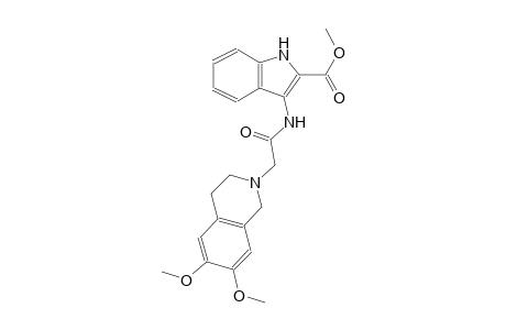 methyl 3-{[(6,7-dimethoxy-3,4-dihydro-2(1H)-isoquinolinyl)acetyl]amino}-1H-indole-2-carboxylate