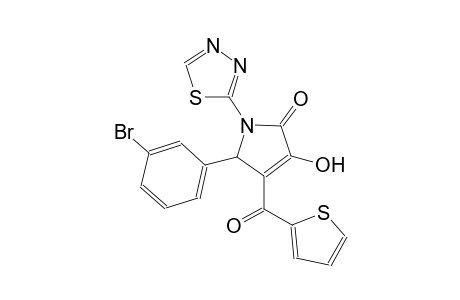 2H-pyrrol-2-one, 5-(3-bromophenyl)-1,5-dihydro-3-hydroxy-1-(1,3,4-thiadiazol-2-yl)-4-(2-thienylcarbonyl)-