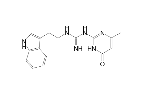 guanidine, N-(1,6-dihydro-4-methyl-6-oxo-2-pyrimidinyl)-N'-[2-(1H-indol-3-yl)ethyl]-