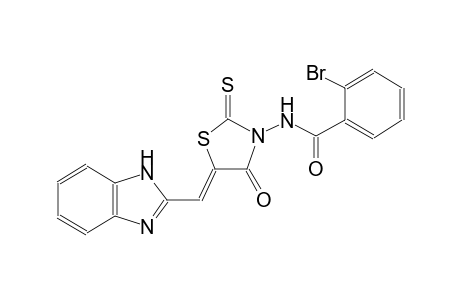 N-[(5Z)-5-(1H-benzimidazol-2-ylmethylene)-4-oxo-2-thioxo-1,3-thiazolidin-3-yl]-2-bromobenzamide