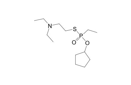 2-[cyclopentoxy(ethyl)phosphoryl]sulfanyl-N,N-diethyl-ethanamine